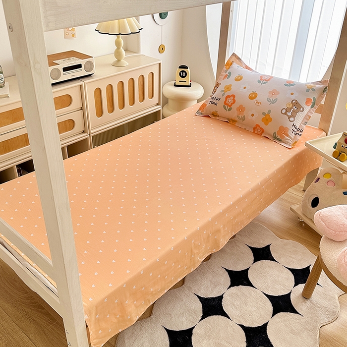 91家纺网 家纺一手货源 找家纺 卡普二店 2024新款爆款加厚卡通小清新全棉纯棉学生宿舍三件套床笠隔天可拿 秋日森林