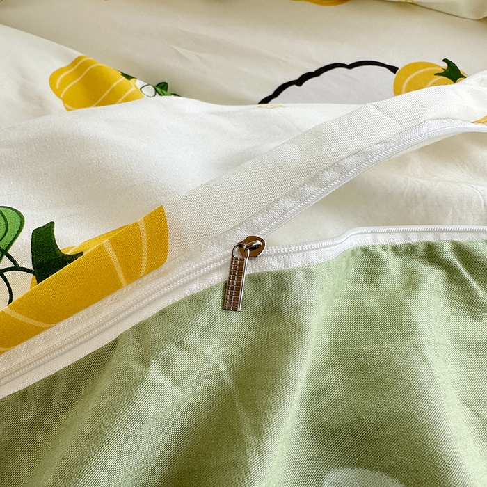 91家纺网 家纺一手货源 找家纺 卡普二店 2024新款爆款加厚卡通小清新全棉纯棉学生宿舍三件套床笠隔天可拿 南语小象