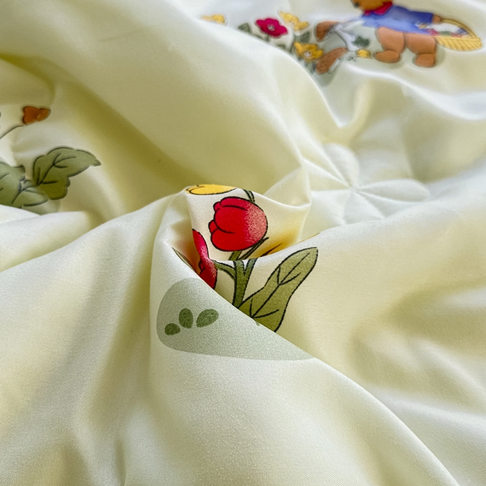 91家纺网 家纺一手货源 找家纺 友承家纺 2025新款A类母婴级大豆夏被夏凉被空调被 花丛兔