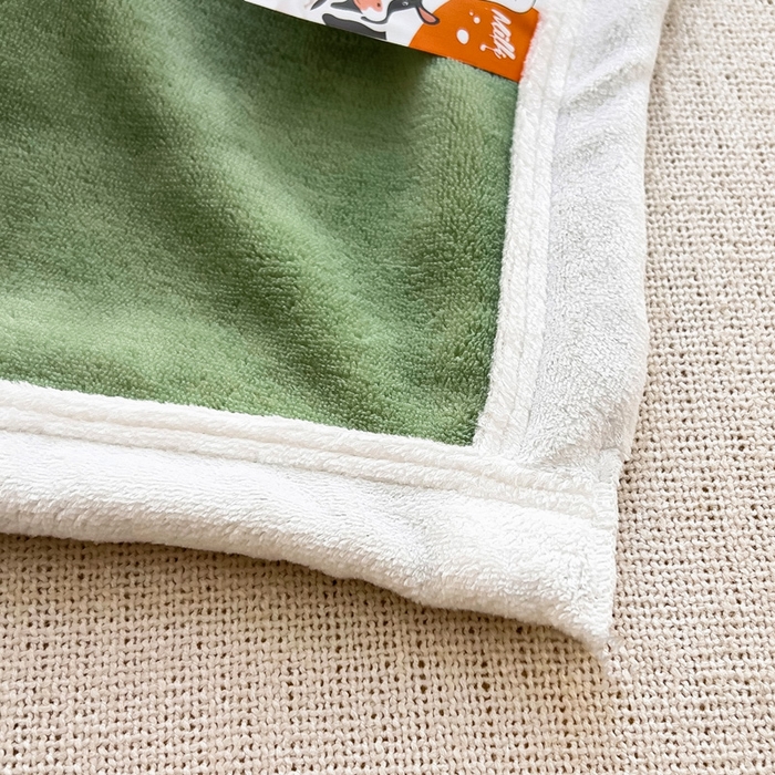 91家纺网 家纺一手货源 找家纺 梵赫 2025新款A类牛奶绒毛巾绣儿童幼儿园三件套多件套 滑板长颈鹿