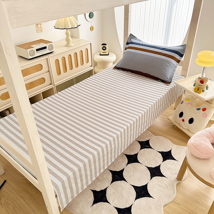 91家纺网 家纺一手货源 找家纺 卡普 2025新款爆款加厚卡通小清新全棉纯棉学生宿舍三件套床笠隔天可拿摩根