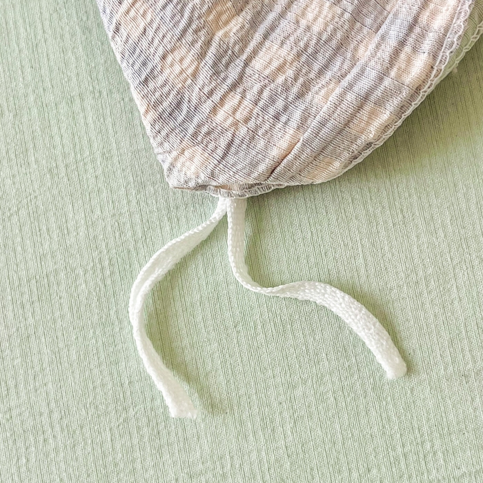 91家纺网 家纺一手货源 找家纺 优米家纺 2025新款色织双层纱木棉四件套 雾霾蓝+香草绿