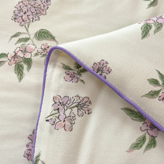 91家纺网 家纺一手货源 找家纺 龙图家纺 2025新款A类母婴针织棉夏被印花卡通凉感丝夏凉被空调被 紫萱