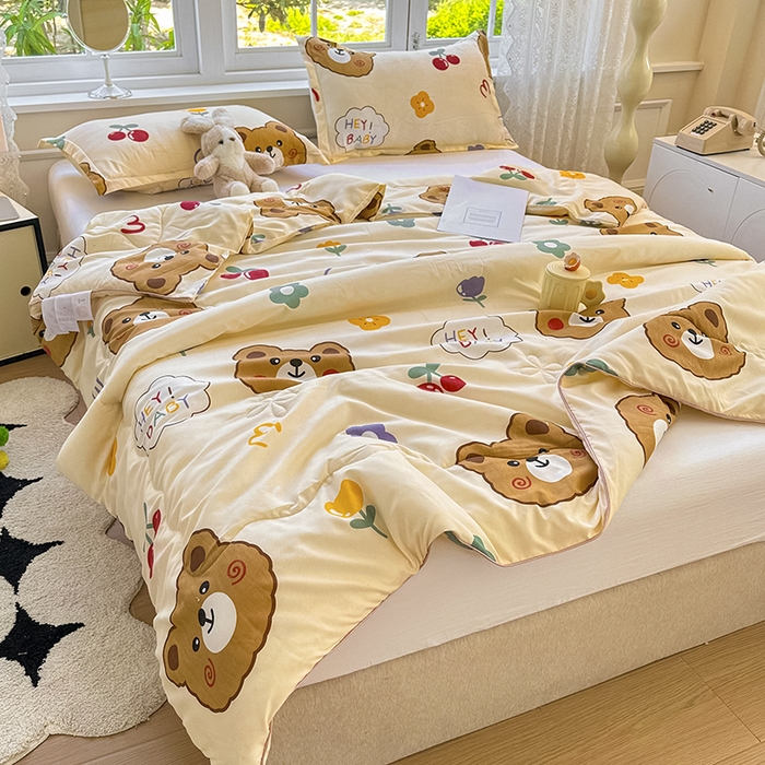 91家纺网 家纺一手货源 找家纺 （总）友承家纺 2025新款A类母婴级大豆夏被夏凉被空调被