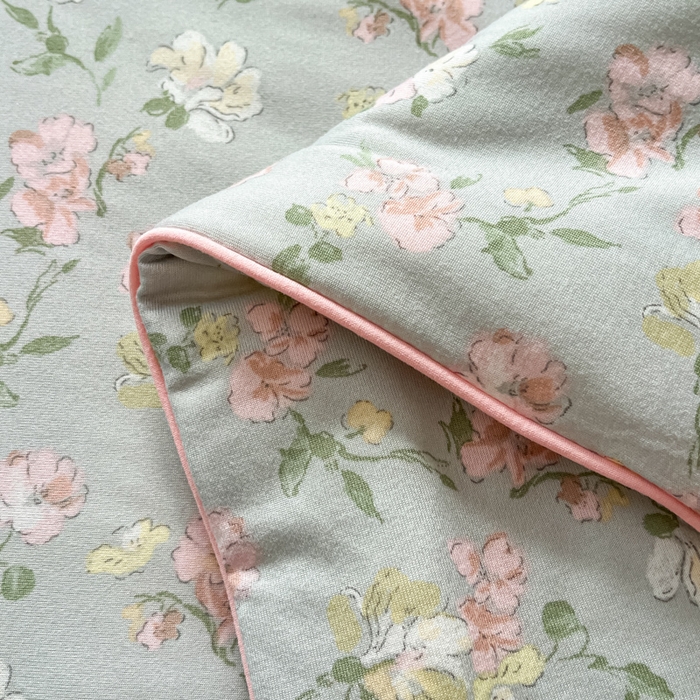 91家纺网 家纺一手货源 找家纺 龙图家纺 2025新款A类母婴针织棉夏被印花卡通凉感丝夏凉被空调被 春花