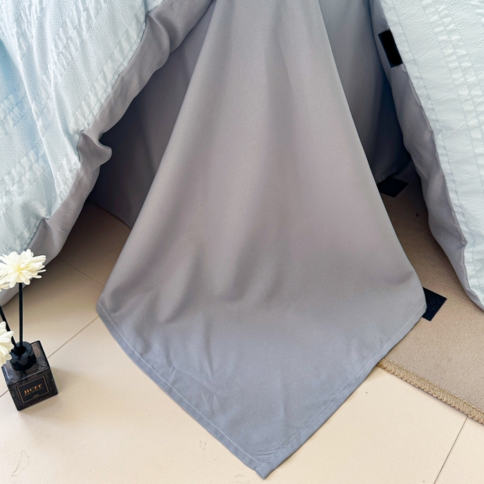 91家纺网 家纺一手货源 找家纺 （总）丞音家纺 2025新款A类亲肤棉泡泡纱棉麻纯色宿舍公寓学生三件套床笠床单四件套