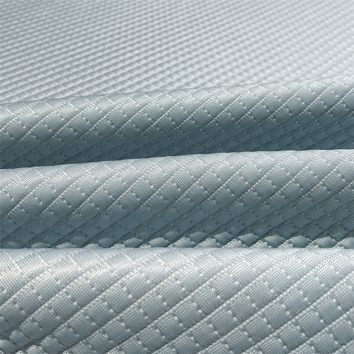 91家纺网 家纺一手货源 找家纺 喜居 2025新款中分子小奶汪刺绣凉席PE凉席 小奶汪-蓝