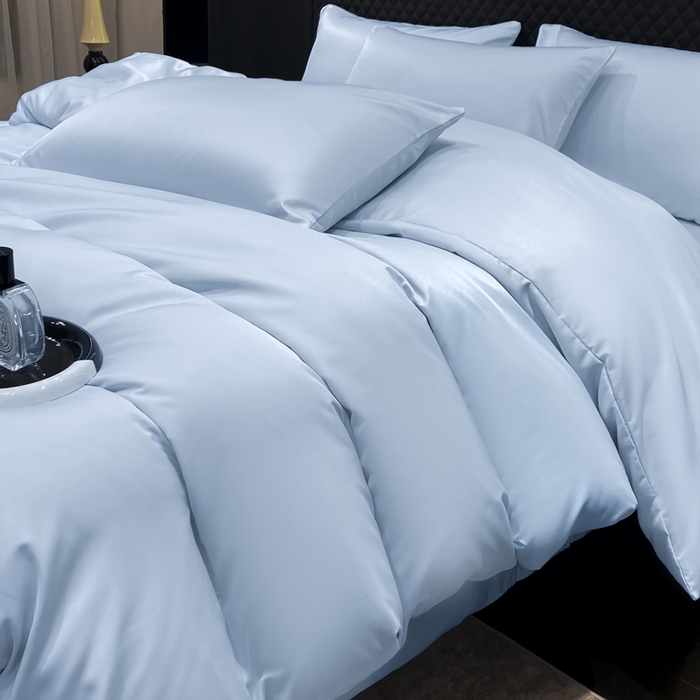 91家纺网 家纺一手货源 找家纺 爱彼家纺 2025夏季新款洛可可冰丝四件套（风格1） 洛可可-碧湖兰