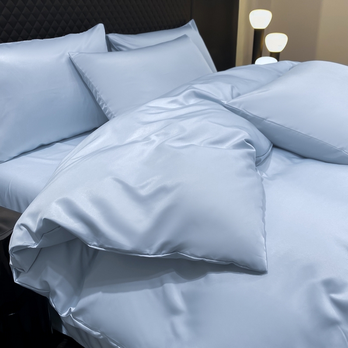 91家纺网 家纺一手货源 找家纺 爱彼家纺 2025夏季新款洛可可冰丝四件套（风格1） 洛可可-碧湖兰