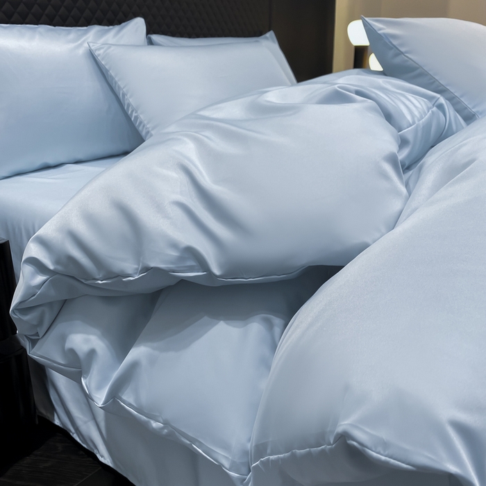 91家纺网 家纺一手货源 找家纺 爱彼家纺 2025夏季新款洛可可冰丝四件套（风格1） 洛可可-碧湖兰