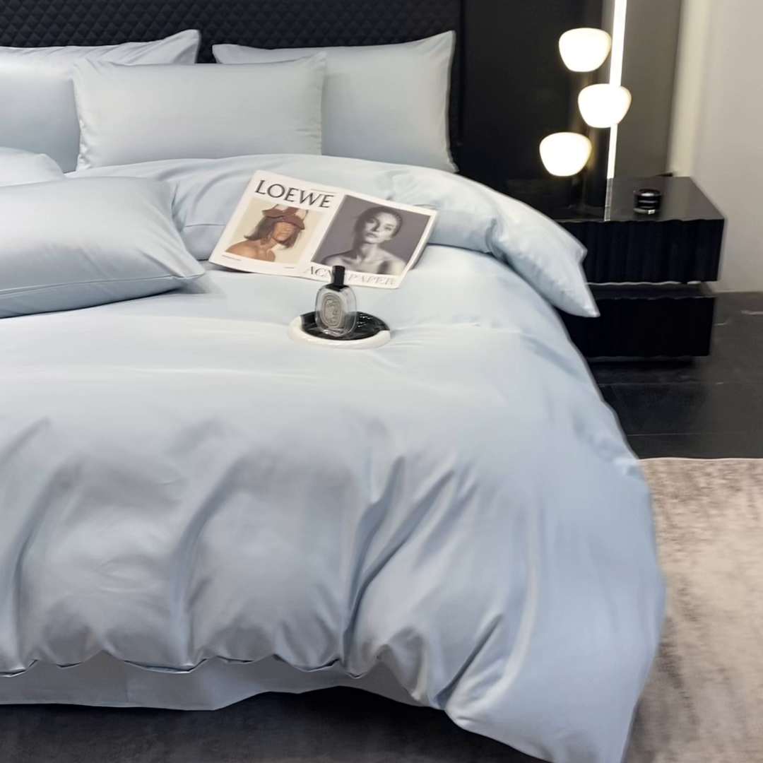 91家纺网 家纺一手货源 找家纺 爱彼家纺 2025夏季新款洛可可冰丝四件套（风格1） 洛可可-碧湖兰