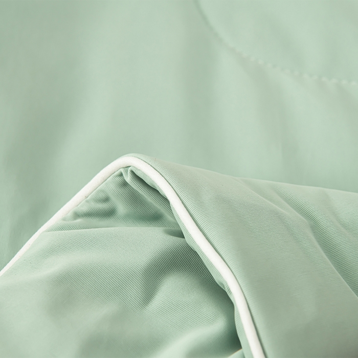 91家纺网 家纺一手货源 找家纺 预言家纺 2025新款A类锦纶凉感夏凉被被子被芯空调被 即刻凉感-绿色