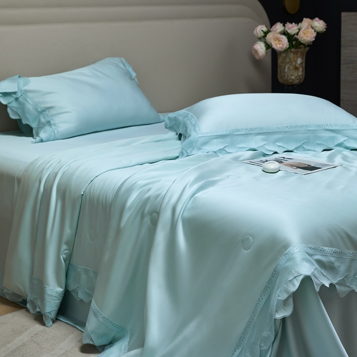 （总）时亿家居 2025新款80s兰精天丝夏被四件套 爱丽丝