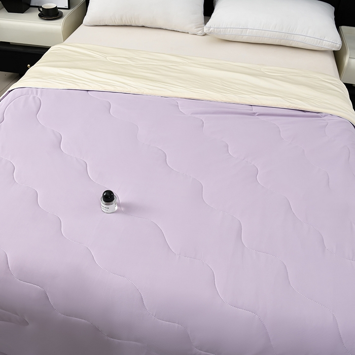 91家纺网 家纺一手货源 找家纺 预言家纺 2025新款A类锦纶凉感夏凉被被子被芯空调被 即刻凉感-浅紫