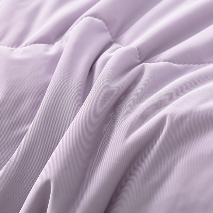 91家纺网 家纺一手货源 找家纺 预言家纺 2025新款A类锦纶凉感夏凉被被子被芯空调被 即刻凉感-浅紫