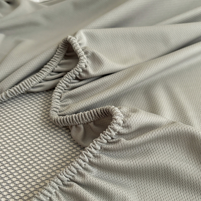 91家纺网 家纺一手货源 找家纺 绒艺席业 2025新款赫本风印花凉席席子系列床笠款 花影晚风