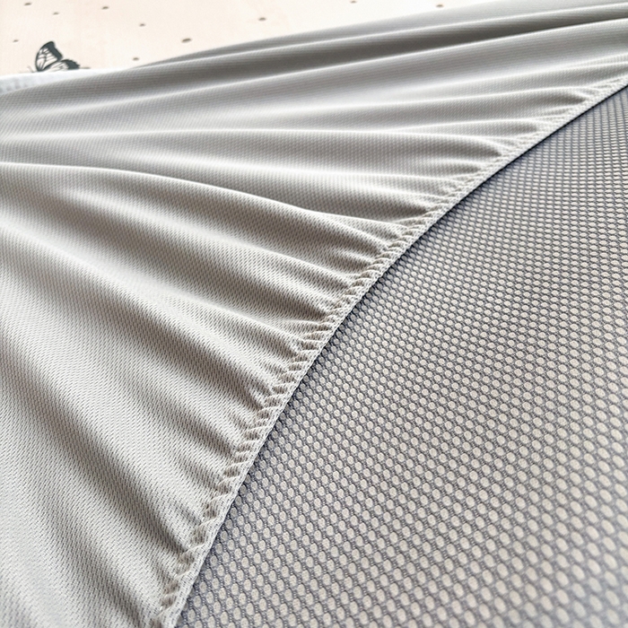 91家纺网 家纺一手货源 找家纺 绒艺席业 2025新款赫本风印花凉席席子系列床笠款 翩翩蝴蝶