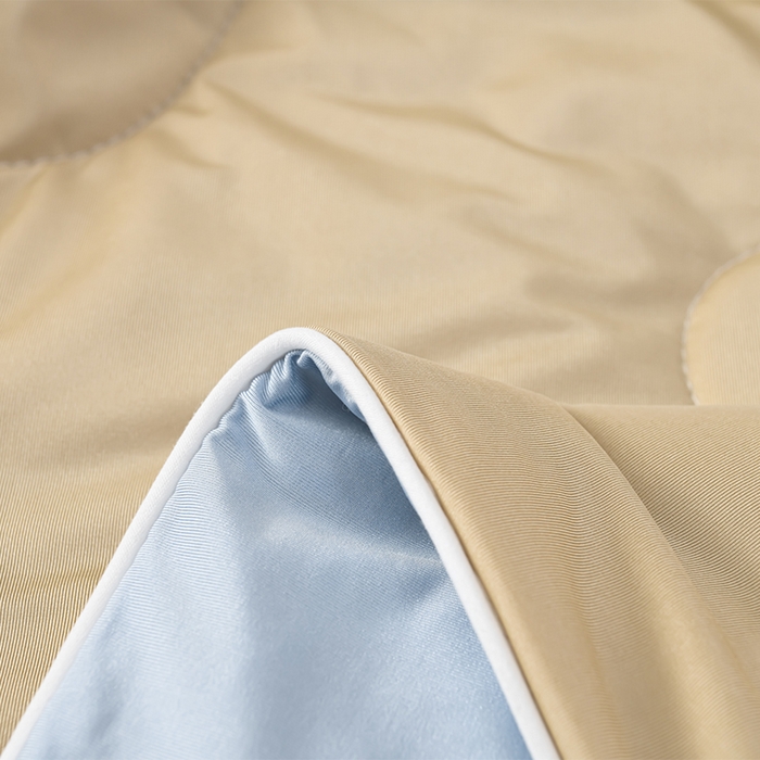 91家纺网 家纺一手货源 找家纺 预言家纺 2025新款A类锦纶凉感夏凉被被子被芯空调被 即刻凉感-香槟色