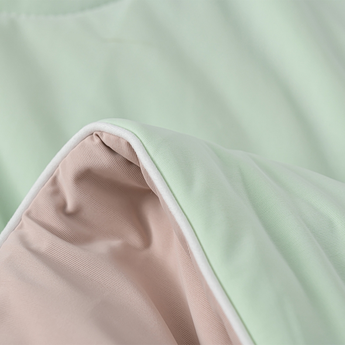 91家纺网 家纺一手货源 找家纺 预言家纺 2025新款A类锦纶凉感夏凉被被子被芯空调被 即刻凉感-水绿