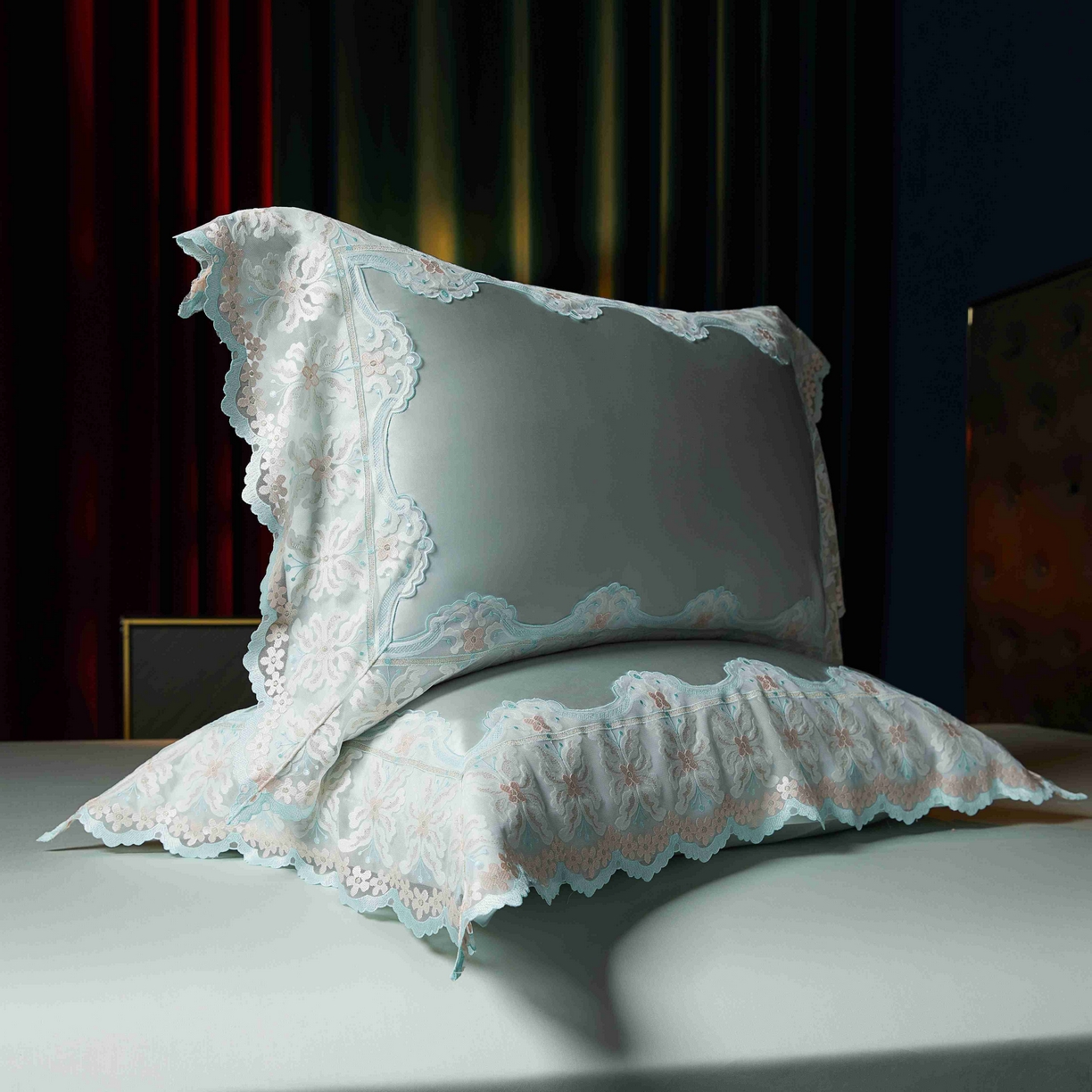 91家纺网 家纺一手货源 找家纺 缔缦 2025新款高端居家轻奢系列AB版真丝棉长绒棉梦幻兰馨 雅兰四件套