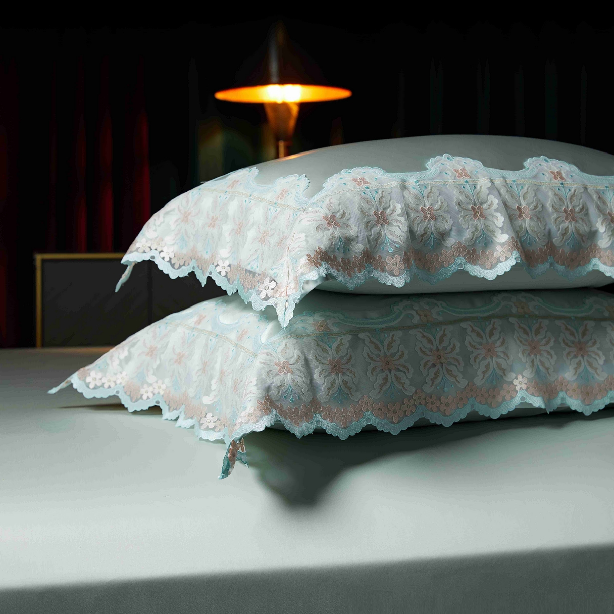 91家纺网 家纺一手货源 找家纺 缔缦 2025新款高端居家轻奢系列AB版真丝棉长绒棉梦幻兰馨 雅兰四件套