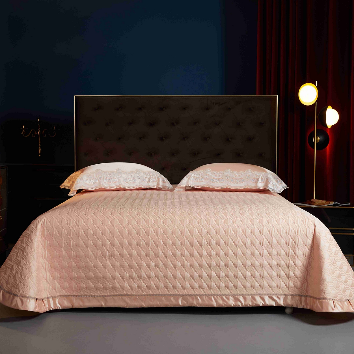 91家纺网 家纺一手货源 找家纺 缔缦 2025新款高端居家轻奢系列AB版真丝棉长绒棉柔情馨语 玉四件套