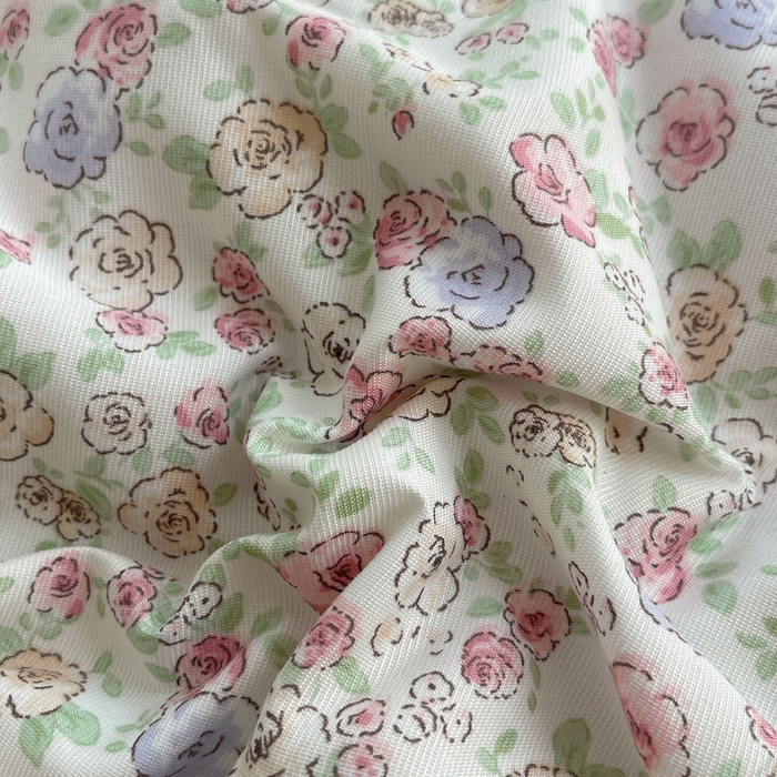 91家纺网 家纺一手货源 找家纺 轻奢坊 2025新款水洗棉双层纱双层花边夏被夏凉被空调被四件套 夏被-繁花