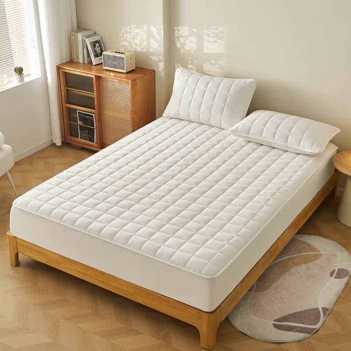 91家纺网 家纺一手货源 找家纺 （总）锦丝钰床垫 2025春夏新款全棉色织水洗棉床笠