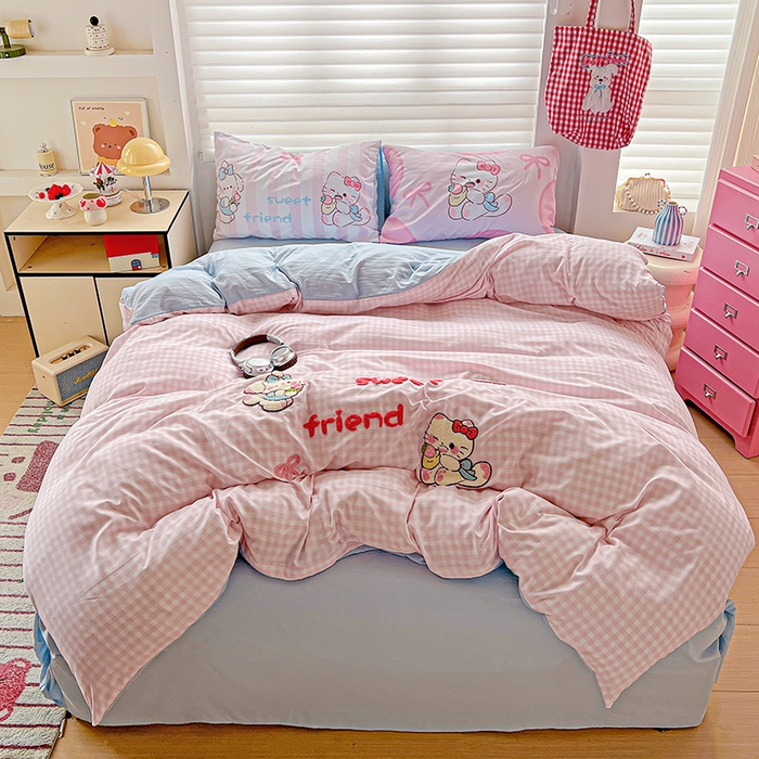 91家纺网 家纺一手货源 找家纺 （总）海岛哥哥 2025新款大版毛巾绣四件套