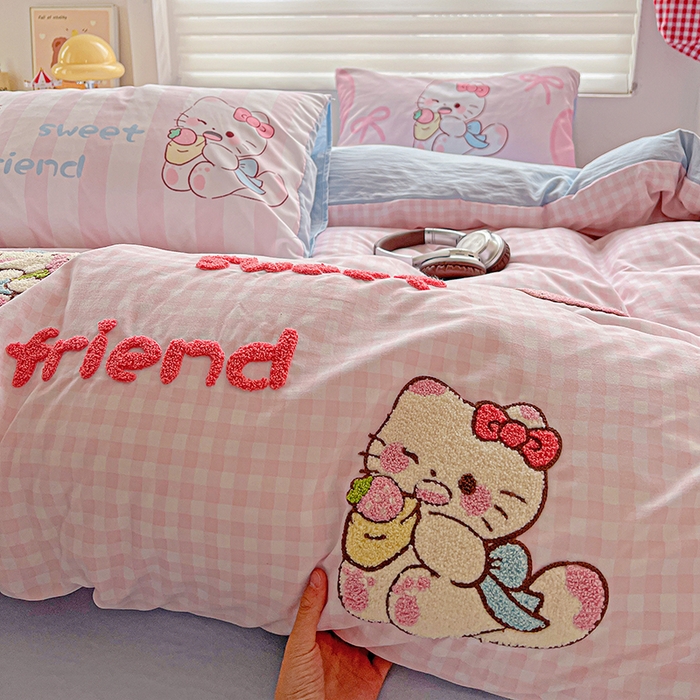 91家纺网 家纺一手货源 找家纺 （总）海岛哥哥 2025新款大版毛巾绣四件套