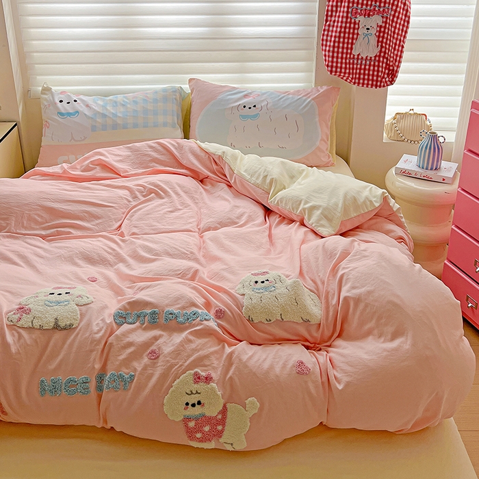 91家纺网 家纺一手货源 找家纺 （总）海岛哥哥 2025新款大版毛巾绣四件套