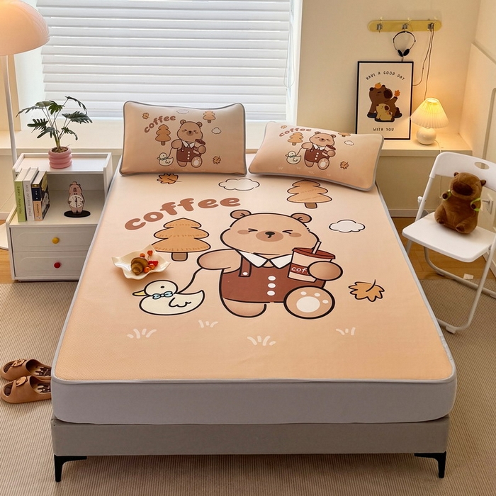 91家纺网 家纺一手货源 找家纺 （总）蘭菲家纺 2025新款凉感丝卡皮巴拉凉席