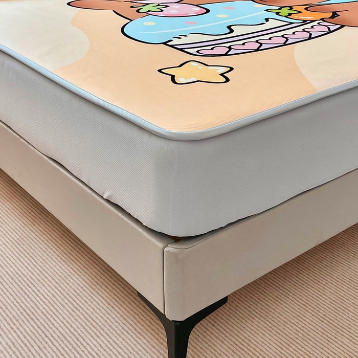 91家纺网 家纺一手货源 找家纺 （总）蘭菲家纺 2025新款凉感丝卡皮巴拉凉席