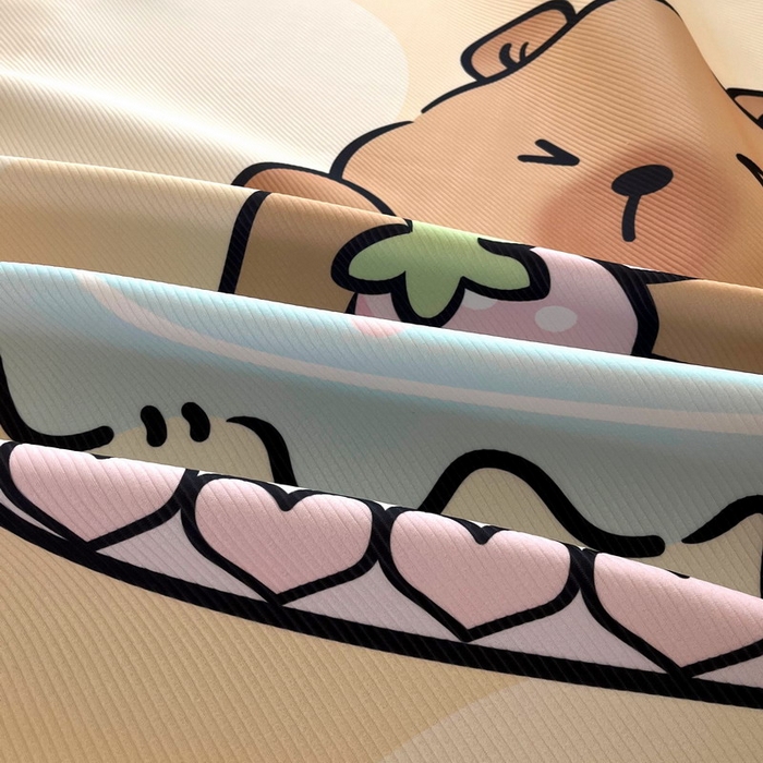 91家纺网 家纺一手货源 找家纺 （总）蘭菲家纺 2025新款凉感丝卡皮巴拉凉席