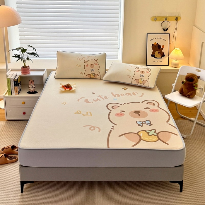 91家纺网 家纺一手货源 找家纺 （总）蘭菲家纺 2025新款凉感丝卡皮巴拉凉席