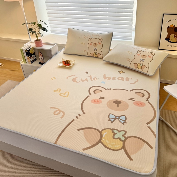 91家纺网 家纺一手货源 找家纺 蘭菲家纺 2025新款凉感丝卡皮巴拉凉席 大美豚