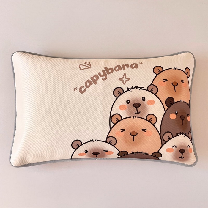 91家纺网 家纺一手货源 找家纺 蘭菲家纺 2025新款凉感丝卡皮巴拉凉席 豚一家