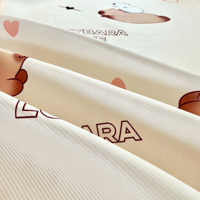 91家纺网 家纺一手货源 找家纺 蘭菲家纺 2025新款凉感丝卡皮巴拉凉席 陪伴拉