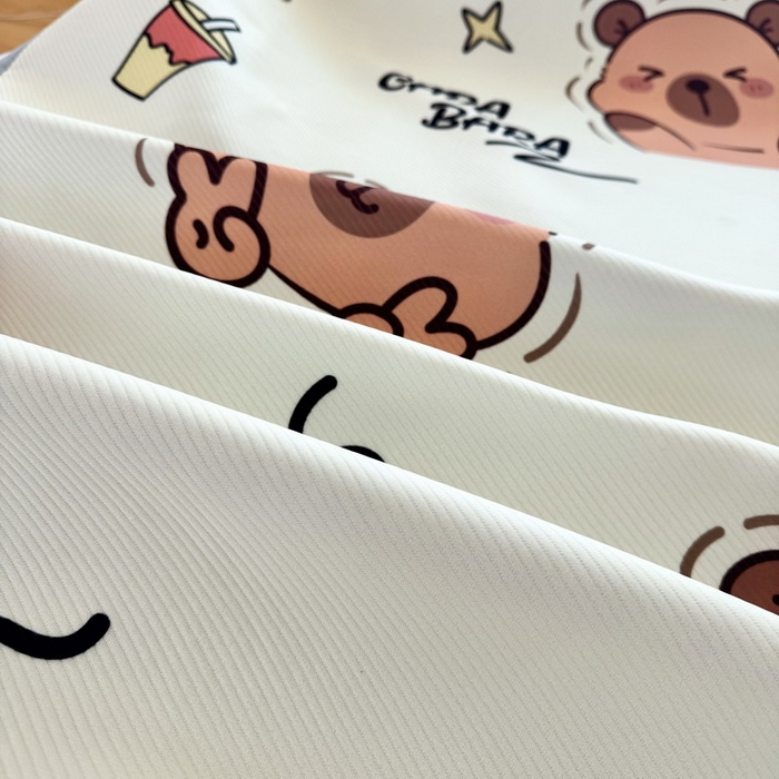 91家纺网 家纺一手货源 找家纺 蘭菲家纺 2025新款凉感丝卡皮巴拉凉席 拉不动