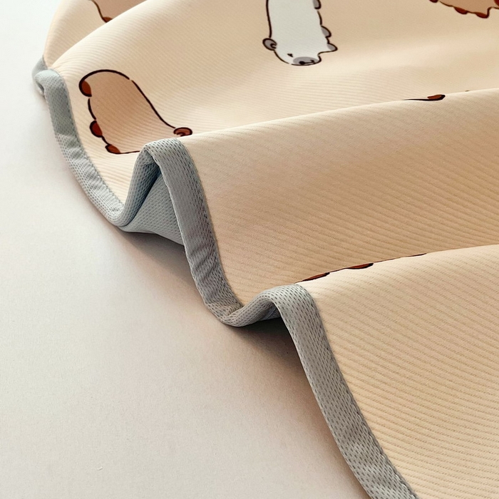 91家纺网 家纺一手货源 找家纺 蘭菲家纺 2025新款凉感丝卡皮巴拉凉席 小奶豚