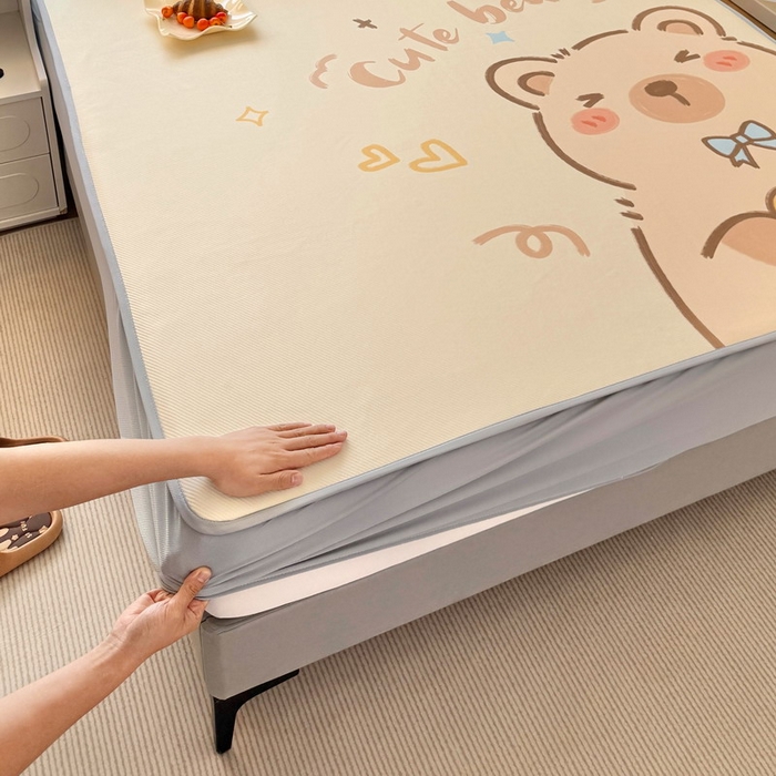 91家纺网 家纺一手货源 找家纺 蘭菲家纺 2025新款凉感丝卡皮巴拉凉席 大美豚