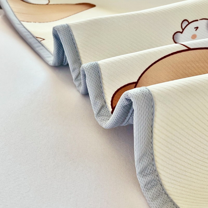 91家纺网 家纺一手货源 找家纺 蘭菲家纺 2025新款凉感丝卡皮巴拉凉席 陪伴拉