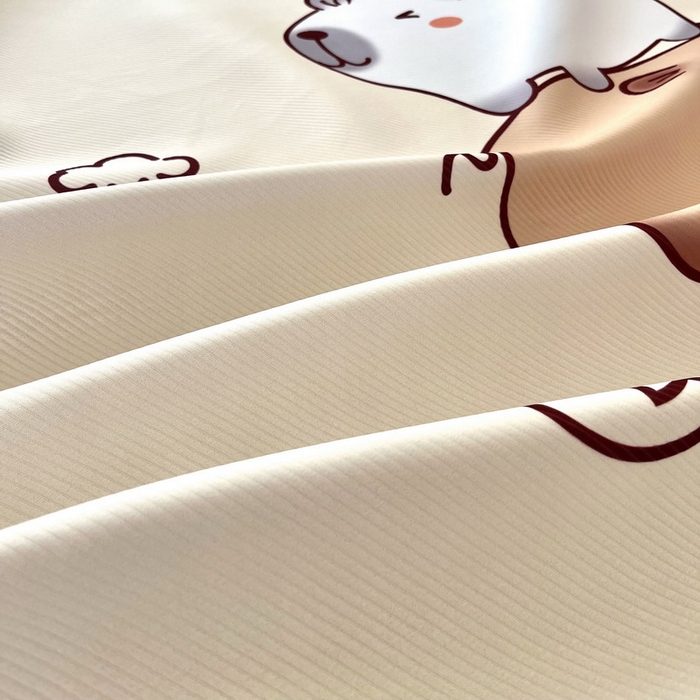 91家纺网 家纺一手货源 找家纺 蘭菲家纺 2025新款凉感丝卡皮巴拉凉席 沉浸式