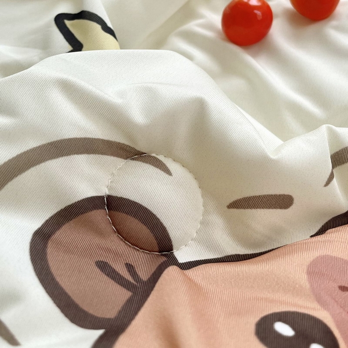 91家纺网 家纺一手货源 找家纺 蘭菲家纺 2025新款凉感丝卡皮巴拉夏被 拉不动