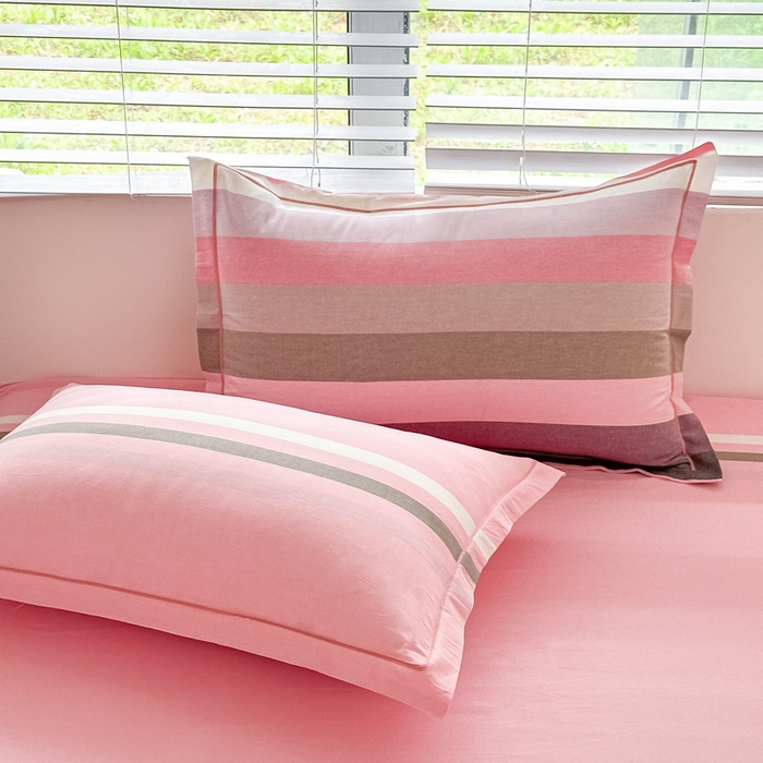 91家纺网 家纺一手货源 找家纺 侯先生家纺 2025新款全棉色织四件套纯棉被套床单四季款格子三件套 贝加莫