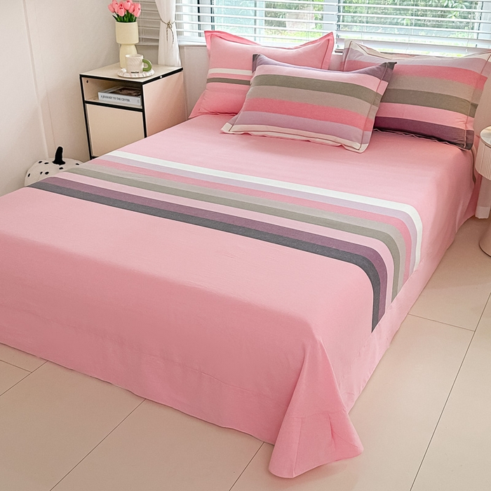 91家纺网 家纺一手货源 找家纺 侯先生家纺 2025新款全棉色织四件套纯棉被套床单四季款格子三件套 贝加莫