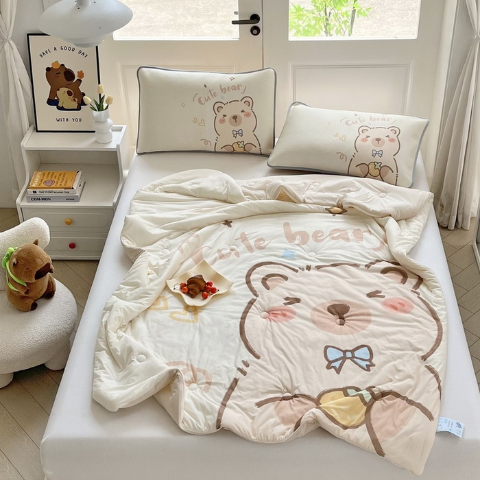 91家纺网 家纺一手货源 找家纺 （总）蘭菲家纺 2025新款凉感丝卡皮巴拉夏被