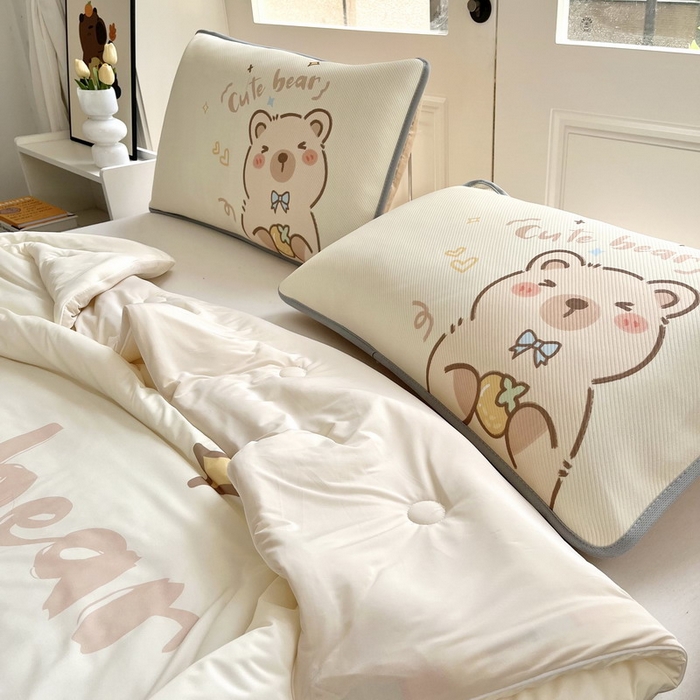 91家纺网 家纺一手货源 找家纺 蘭菲家纺 2025新款凉感丝卡皮巴拉夏被 大美豚