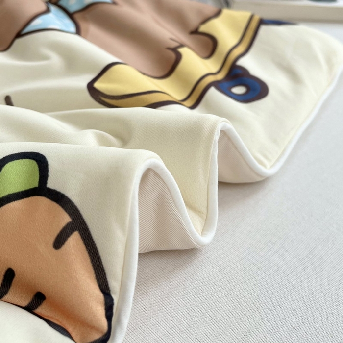 91家纺网 家纺一手货源 找家纺 蘭菲家纺 2025新款凉感丝卡皮巴拉夏被 爱滑板