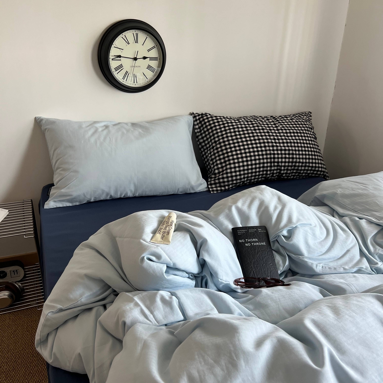 91家纺网 家纺一手货源 找家纺 蜜宿 2025新款全棉纯棉人字纹四件套-梦幻星海 梦幻星海（樱兰混搭黑小格）